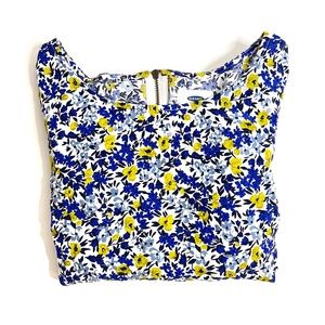 Old Navy Dress Floral blue and yellow size XS